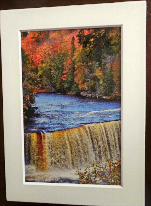 Tahquamenon Falls in Autumn Photography Print - Matted