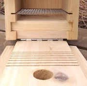 Chickadee/Wren Nest Box with Peaked Roof - Cedar - Nest lift and climbing guides
