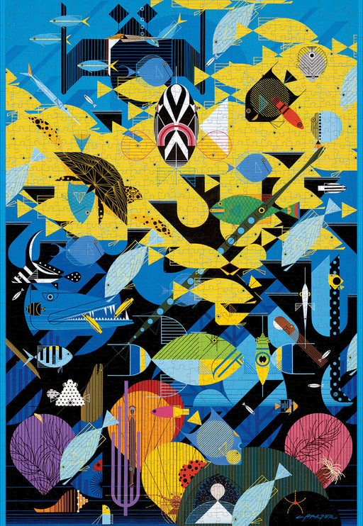 Charley Harper: The Coral Reef 1000-Piece Jigsaw Puzzle