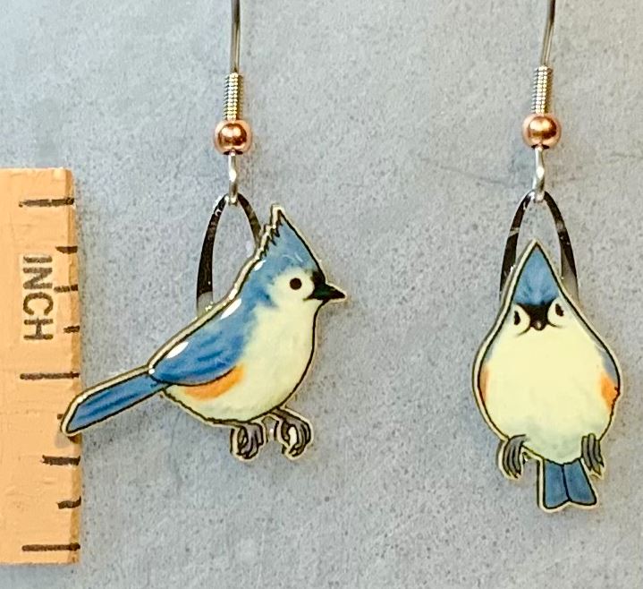 Tufted Titmouse Earrings