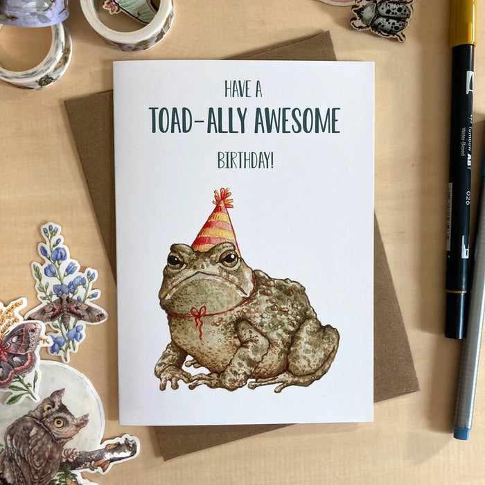 Birthday Card - Have A Toad-Ally Awesome Birthday!