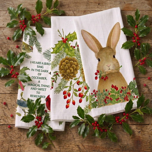 Holiday Trio Flour Sack Towel -3 pack