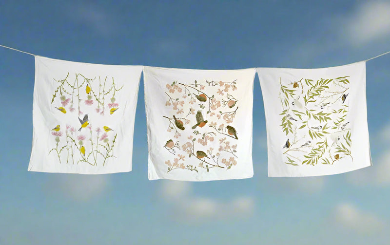 Springtime Towel Trio - Songbirds