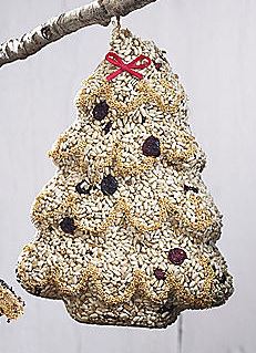 Christmas Tree Seed Cake - Safflower and Sunflower hearts