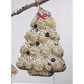 Christmas Tree Seed Cake Bundle - White Safflower and Sunflower Hearts