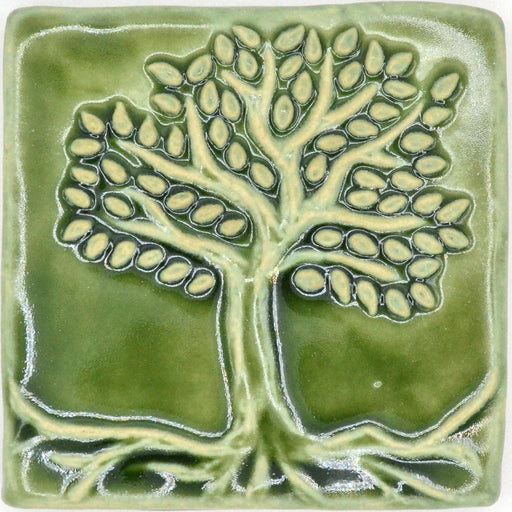 Tree of Life Tile 4 x 4 - green