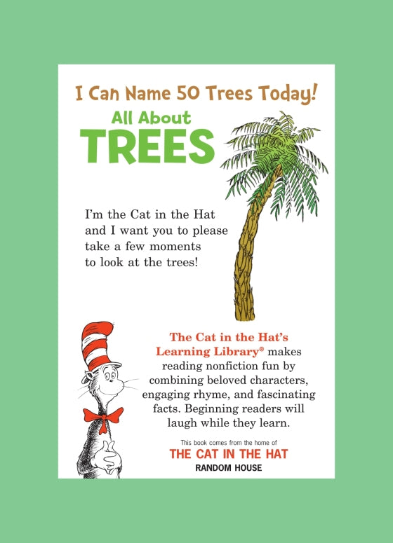 Dr. Suess: I Can Name 50 Trees Today! All About Trees - back cover