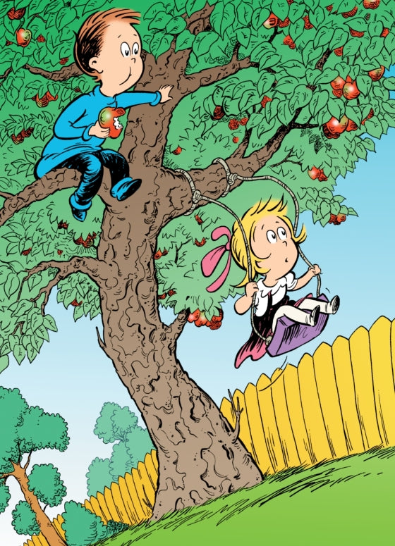 Dr. Suess: I Can Name 50 Trees Today! All About Trees - illustration