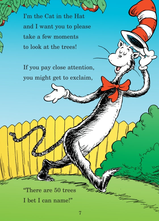 Dr. Suess: I Can Name 50 Trees Today! All About Trees -  illustration and text
