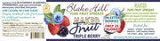 Naked Triple Berry Spread ingredient and nutritional information