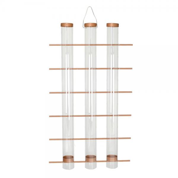 Copper Finches Favorite 3-Tube Feeder