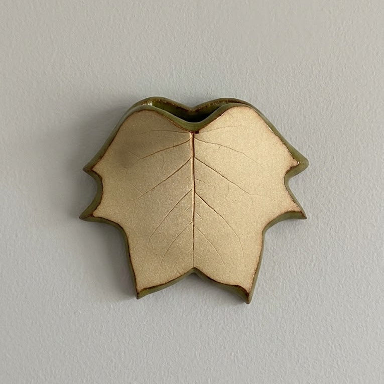 Small Leaf Pocket Vase - Tulip Tree