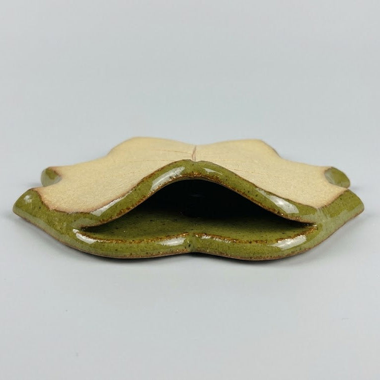 Small Leaf Pocket Vase - Tulip Tree
inside is glazed for waterproofing