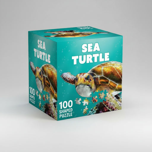 Sea Turtle 100 Piece Shaped Jigsaw Puzzle