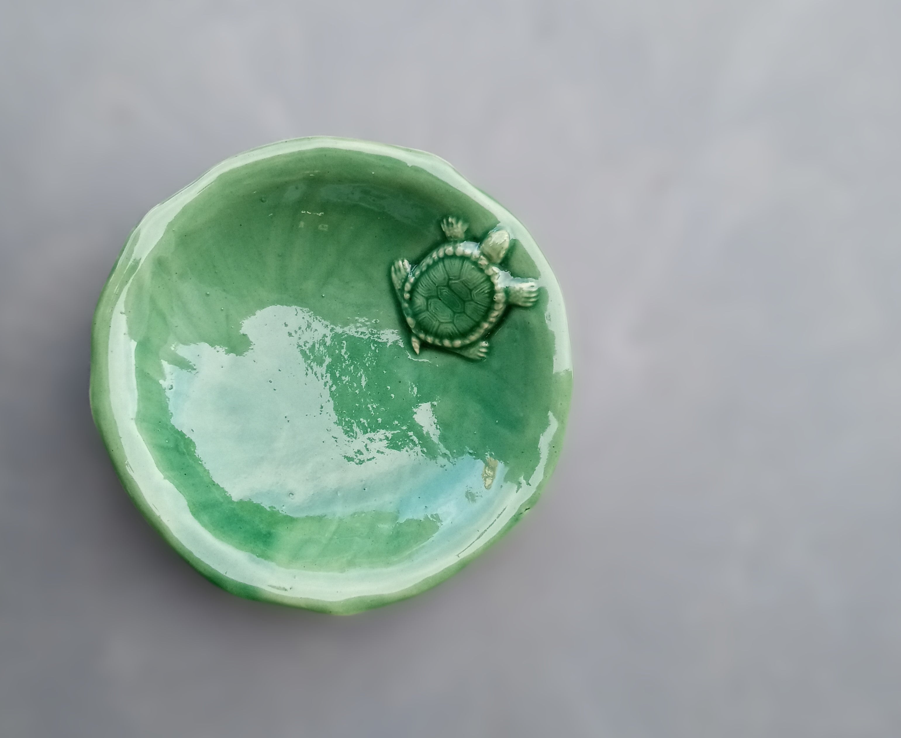 Stoneware Small Critter Bug Bowl - Snapping Turtle - Thumbnail 2