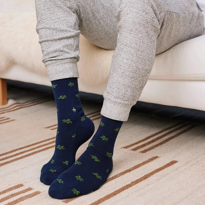 Adult Socks That Protect Turtles (Navy Turtles)