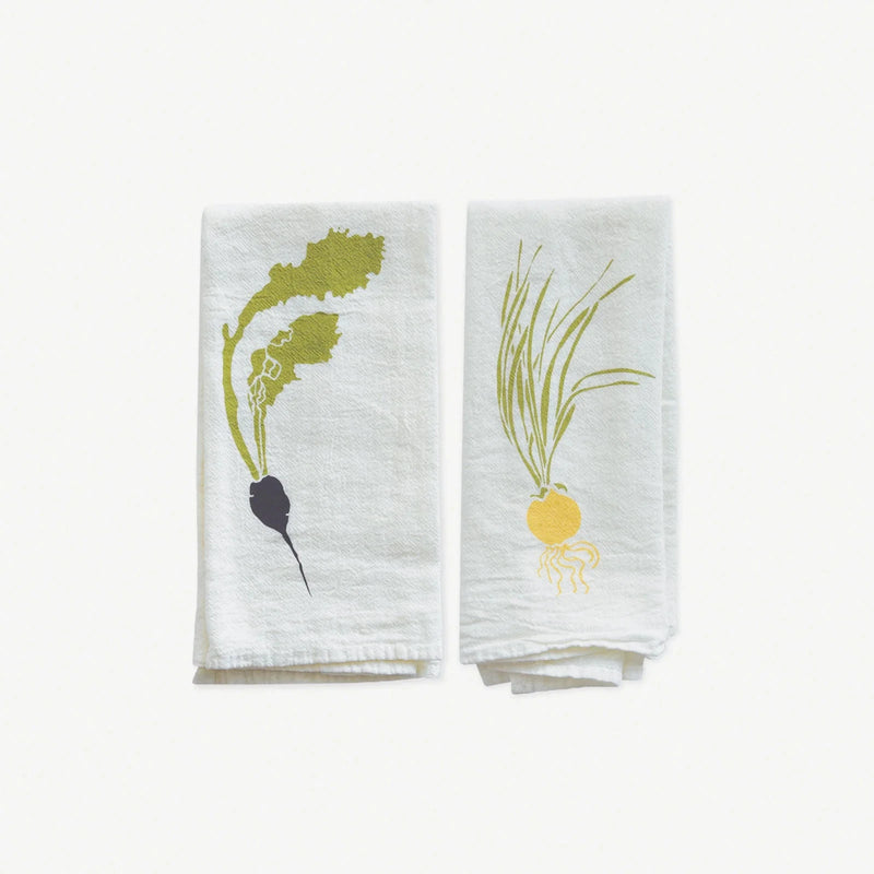 Root Vegetables Napkin - Set of 4 
onion and beet
