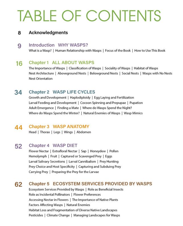 WASPS: A Guide for Eastern North America
table of contents