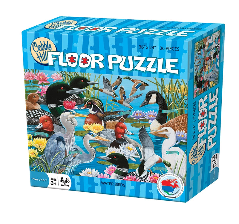 Water Birds Floor Puzzle - 36pc 
puzzle box