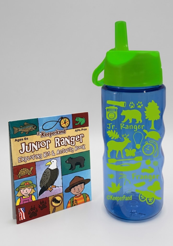 Expedition Bottle and Activity Book - Jr. RangerLand - blue