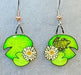 Water Lilies and Frog Earrings