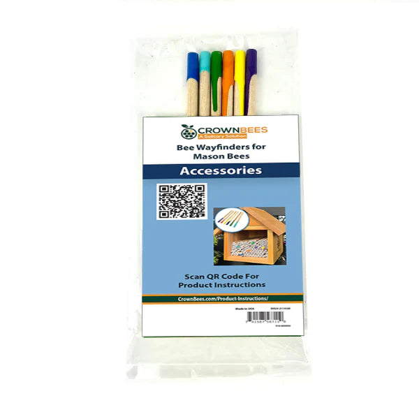 Bee Wayfinders for Mason Bees
6 Bee Wayfinders per package