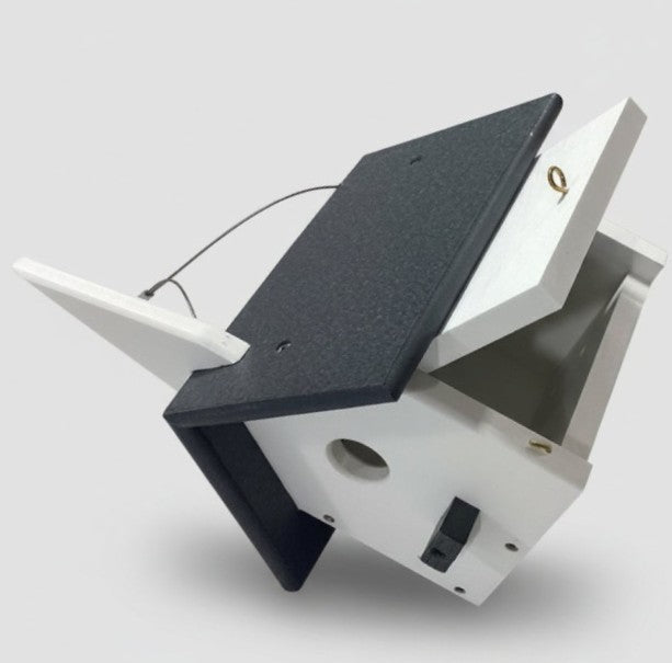 Church House for Wrens - hinged side panel for nest cleanout