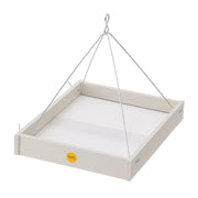 Green Solutions Hanging Platform Feeder - Large in Sea Salt White