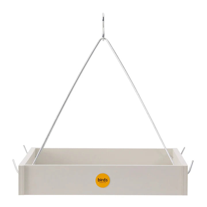 Green Solutions Hanging Platform Feeder - Large in Sea Salt White