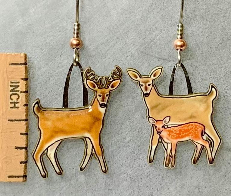 White-tailed Deer Earrings