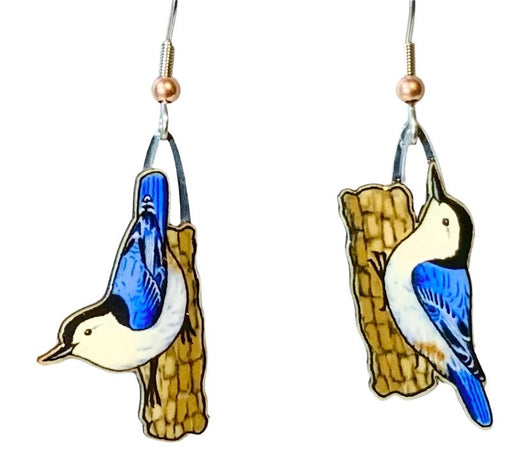 White-Breasted Nuthatch Earrings