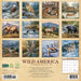 Wild America 2025 Wall Calendar back cover