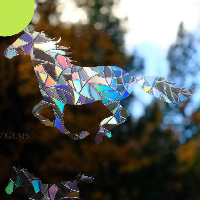Wild Horses Window Cling