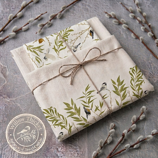 Willow Thicket Apron and Towel Combo