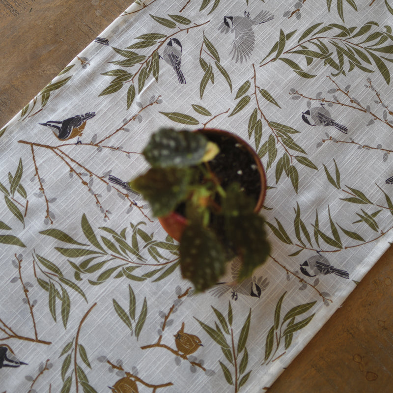 Organic Table Runner - Willow Thicket
