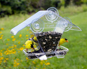 Window Café Hopper in use by goldfinches