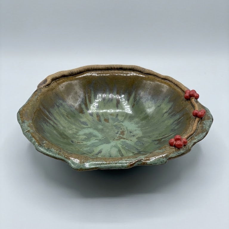 Stoneware Small Bowl - Common Winterberry - Large