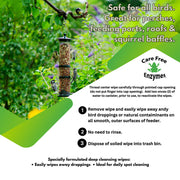 Bird Feeder Cleaner Wipes 40ct
Directions for Use