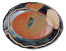 Stoneware Oval Platter - Common Witch-hazel dark rim version