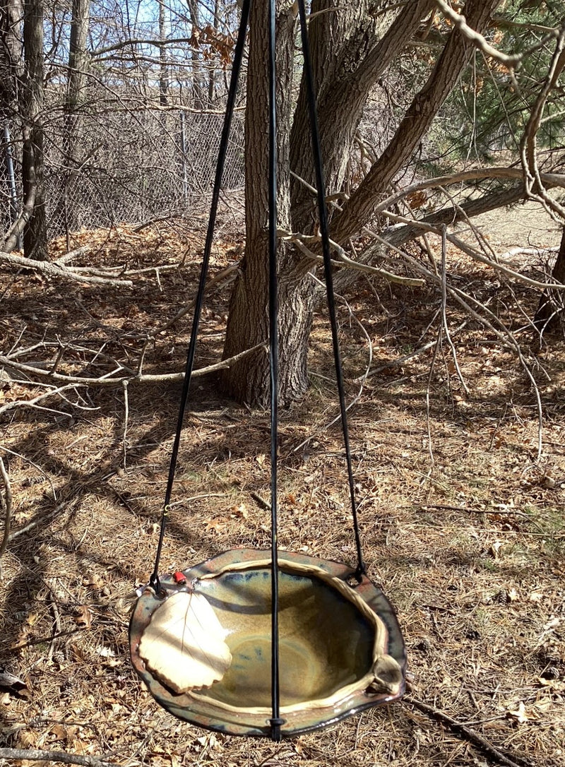 Hanging Bird Bath - Common Witch Hazel