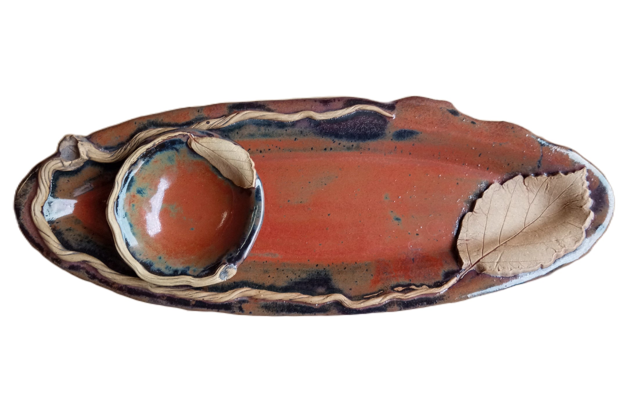 Stoneware Dessert Tray Set Witch Hazel — Nature Niche