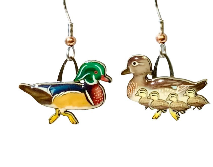 Wood Duck Earrings