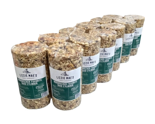 12 Pack Woodpecker Favorite Seed Cylinder 2 lbs (same product, new label)