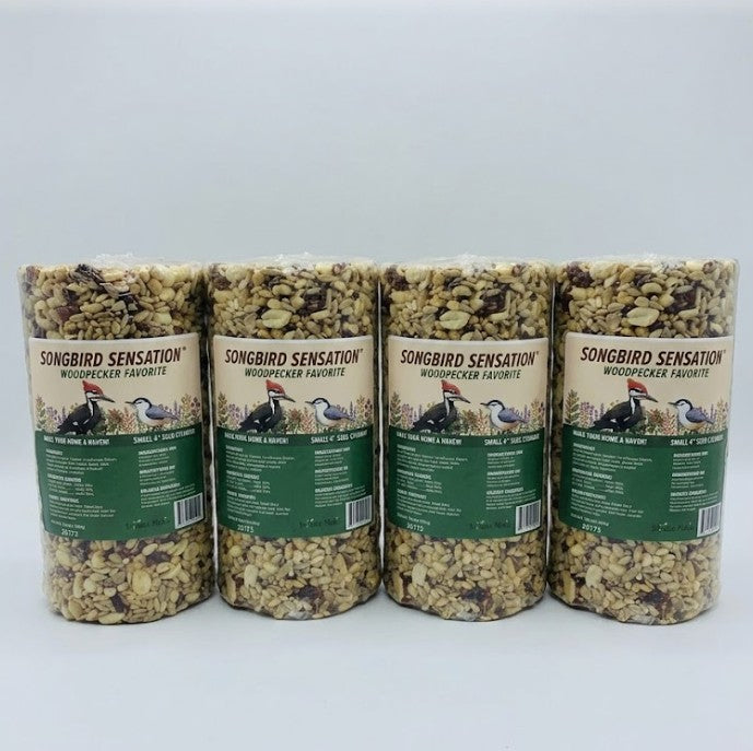 4 Pack Woodpecker Favorite Seed Cylinder 2 lbs