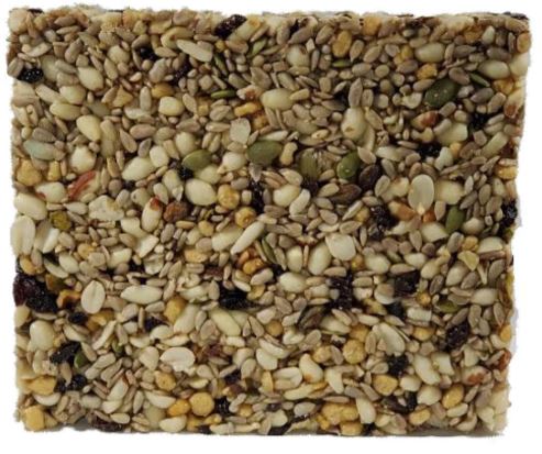 Hanging Tray Feeder Seed Cake Combo with Feeder Pole - Woodpecker Favorite  Seed Cake - Large