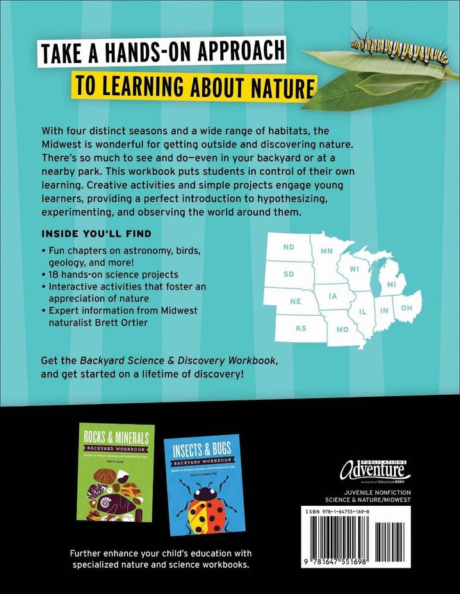 Backyard Nature & Science Workbook Midwest back cover