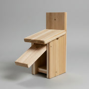 Chickadee/Wren Nesting Box - Cedar 
with hinging front panel for cleanout