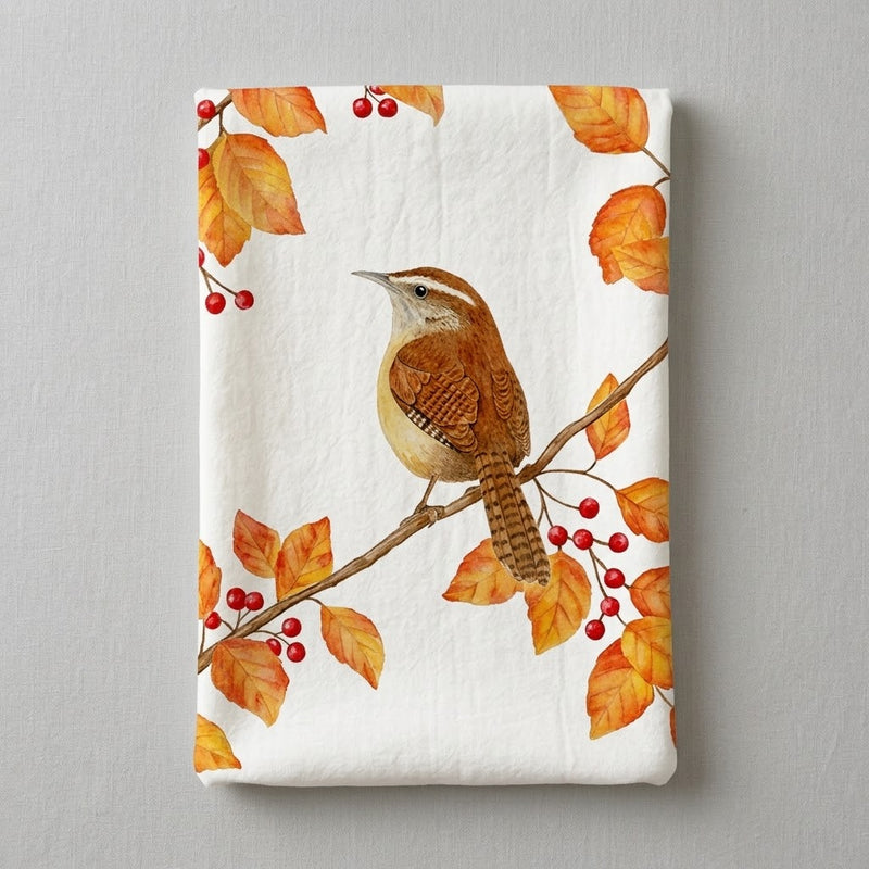Single Flour Sack Towel - Fall Leaves