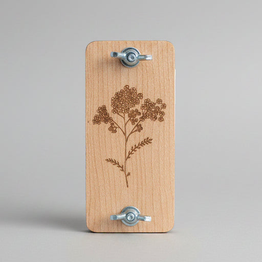 Hardwood Pocket Flower Press Kit - 2" x 4" - yarrow/maple
