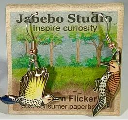 Northern Flicker Earrings - Yellow